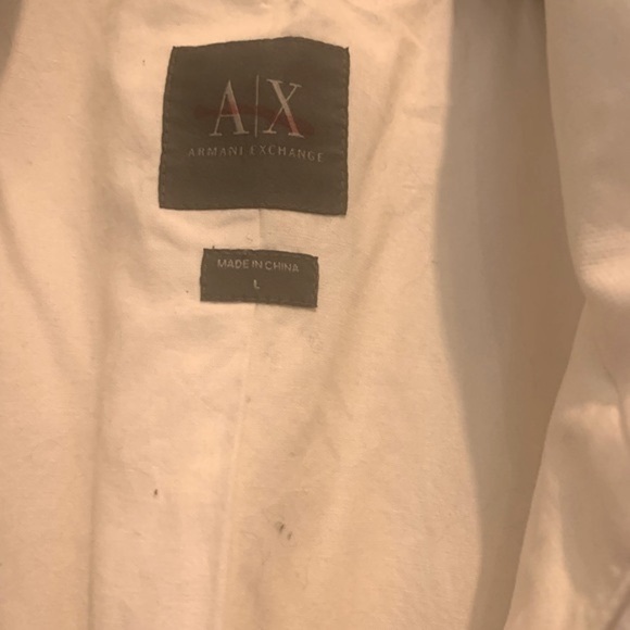 AX Armani Exchange Cream Fitted Trench - Picture 13 of 16